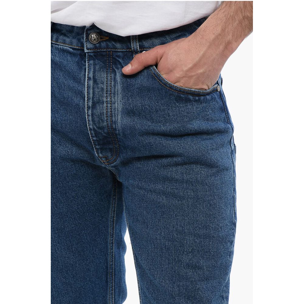 Palm Angels 5-Pocketed Slim Fit Denims with Belt Loops 18cm - Image 4