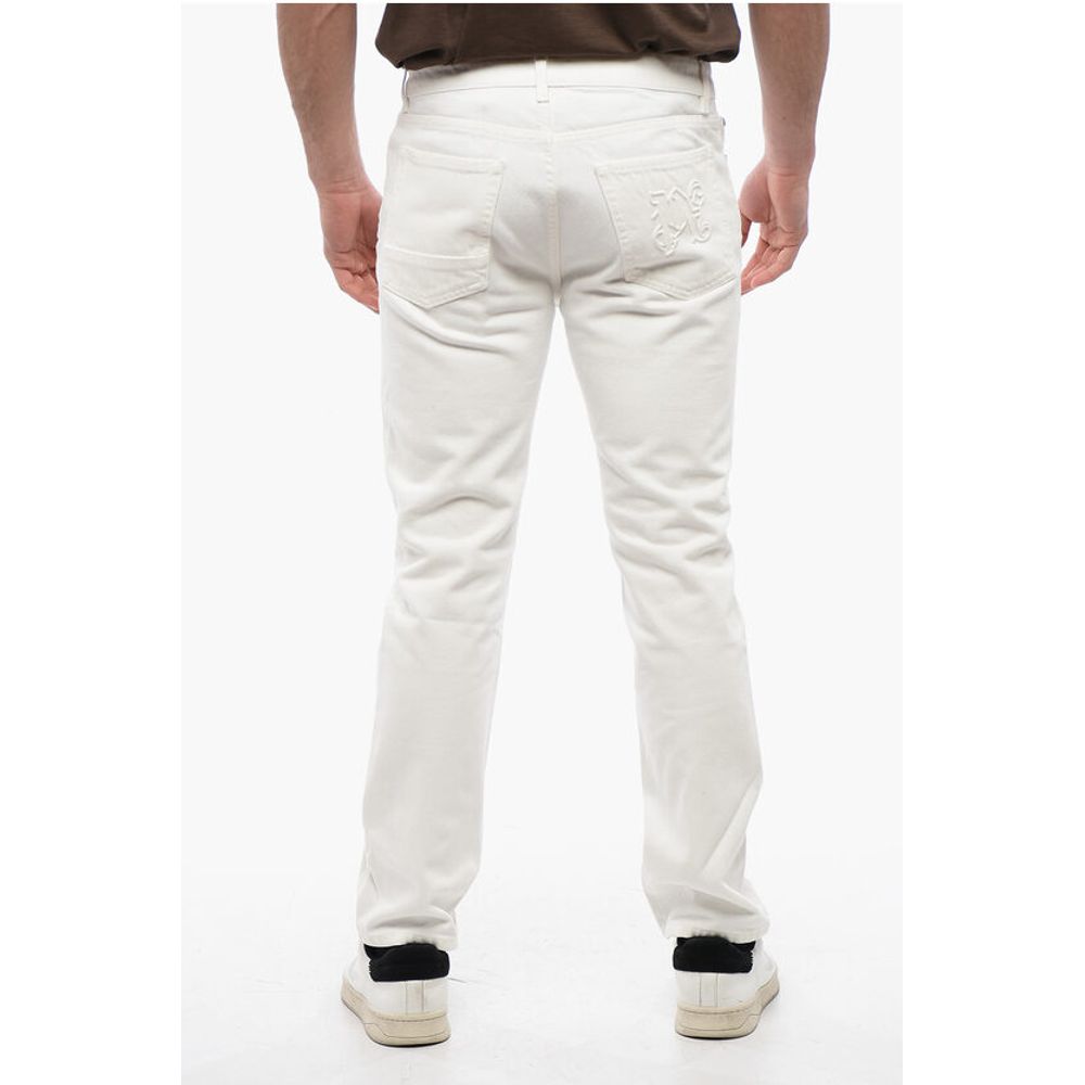Palm Angels 5-Pocketed Slim Fit Denims with Belt Loops 18cm - Image 2