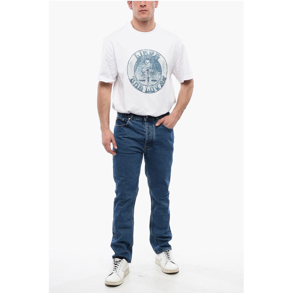 Palm Angels 5-Pocketed Slim Fit Denims with Belt Loops 18cm - Image 5