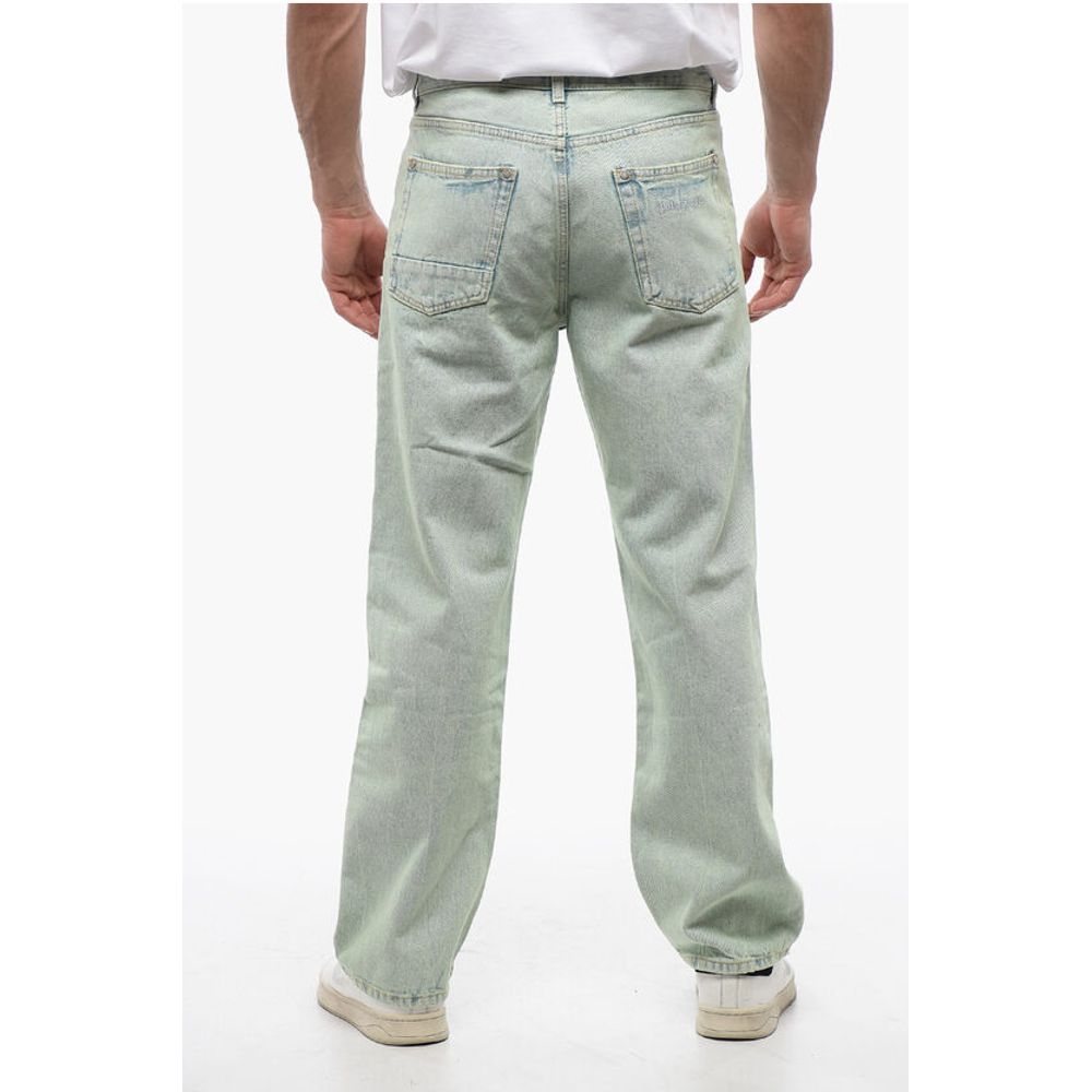 Palm Angels Straight Fit OVERDYE LOGO Denims with Belt Loops 24cm - Image 2