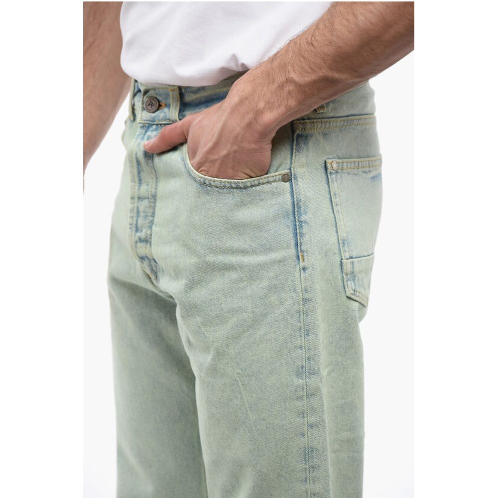 Palm Angels Straight Fit OVERDYE LOGO Denims with Belt Loops 24cm - Image 3