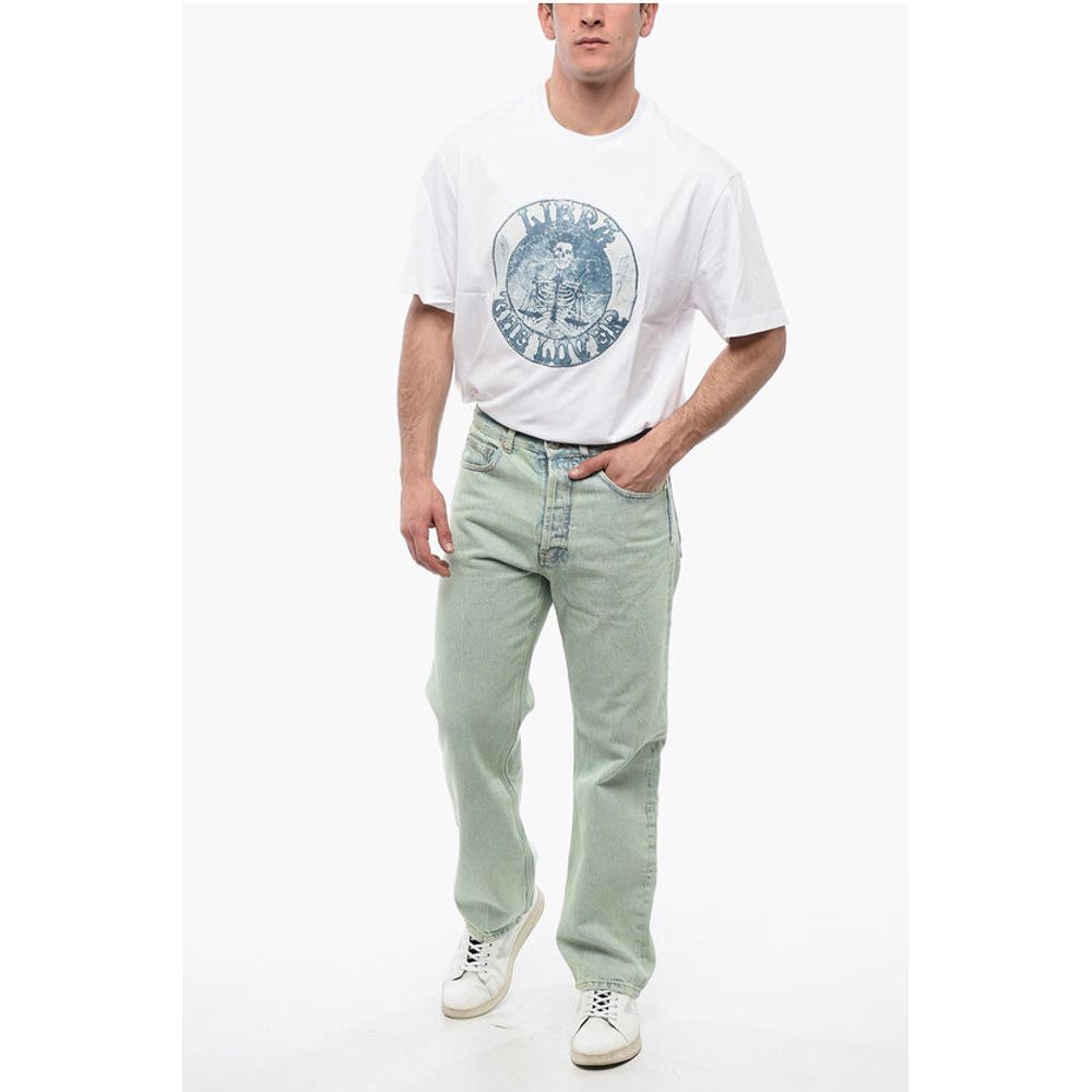 Palm Angels Straight Fit OVERDYE LOGO Denims with Belt Loops 24cm - Image 4