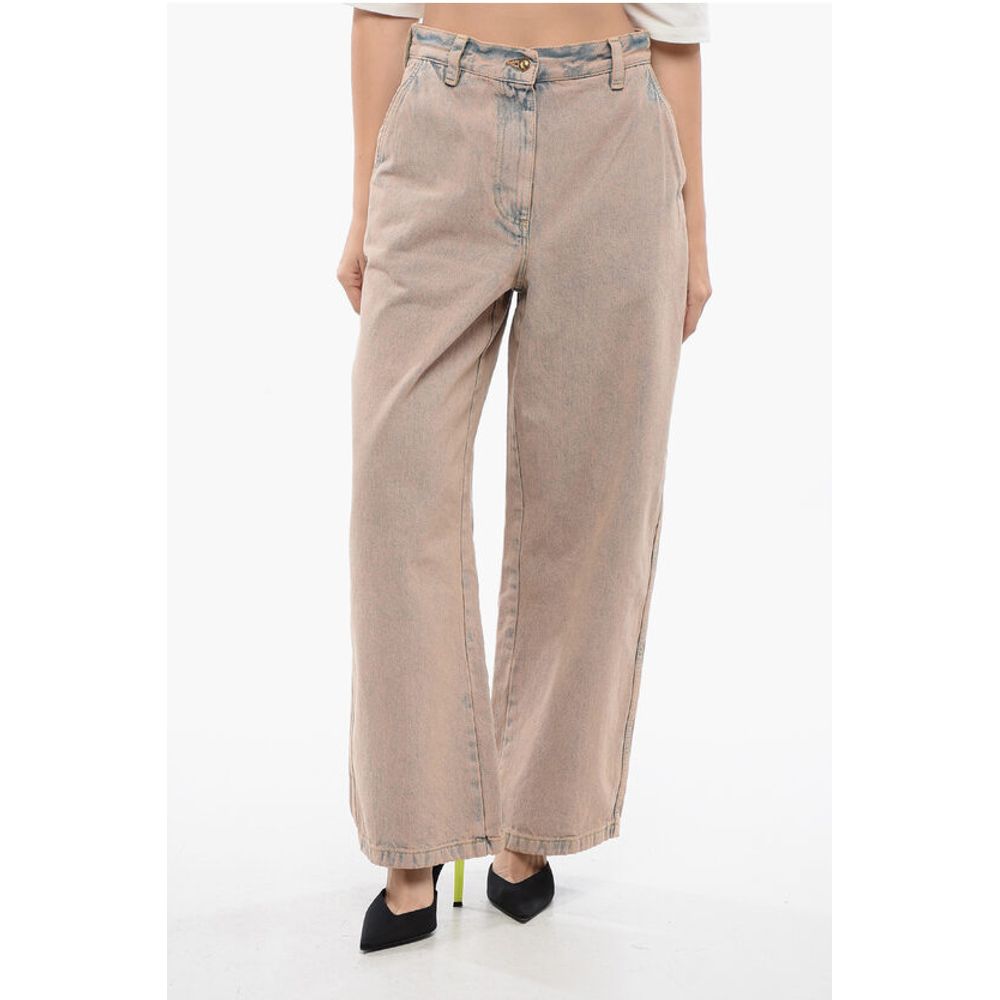 Palm Angels Bi Colore OVERDYE Wide Fit Jeans