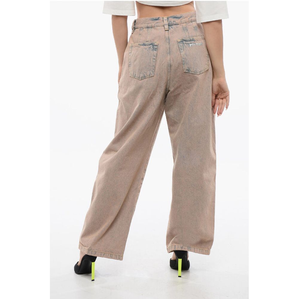 Palm Angels Bi Colore OVERDYE Wide Fit Jeans - Image 2