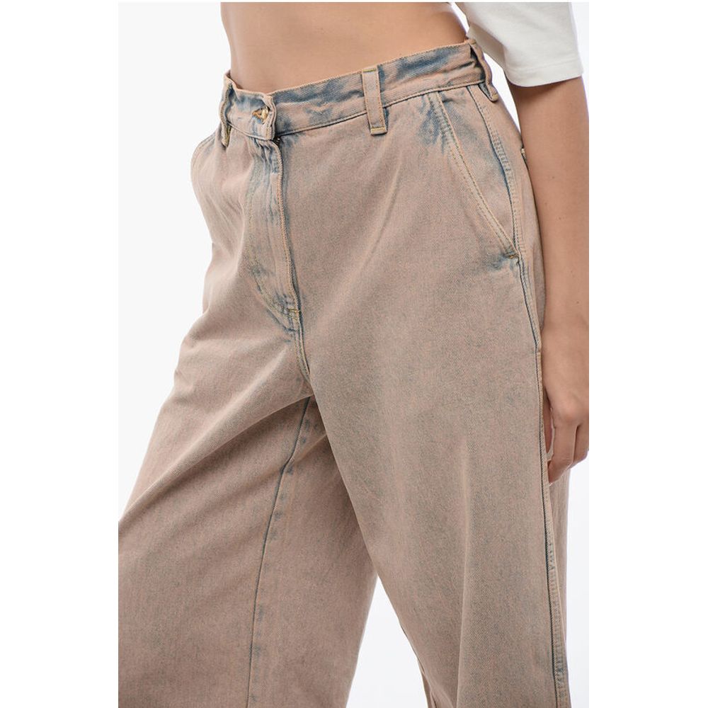 Palm Angels Bi Colore OVERDYE Wide Fit Jeans - Image 3