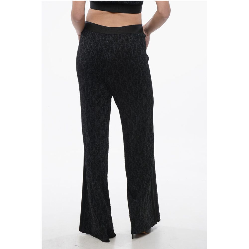 Palm Angels Monogram Lurex Pants with Elastic Waistband - Image 2
