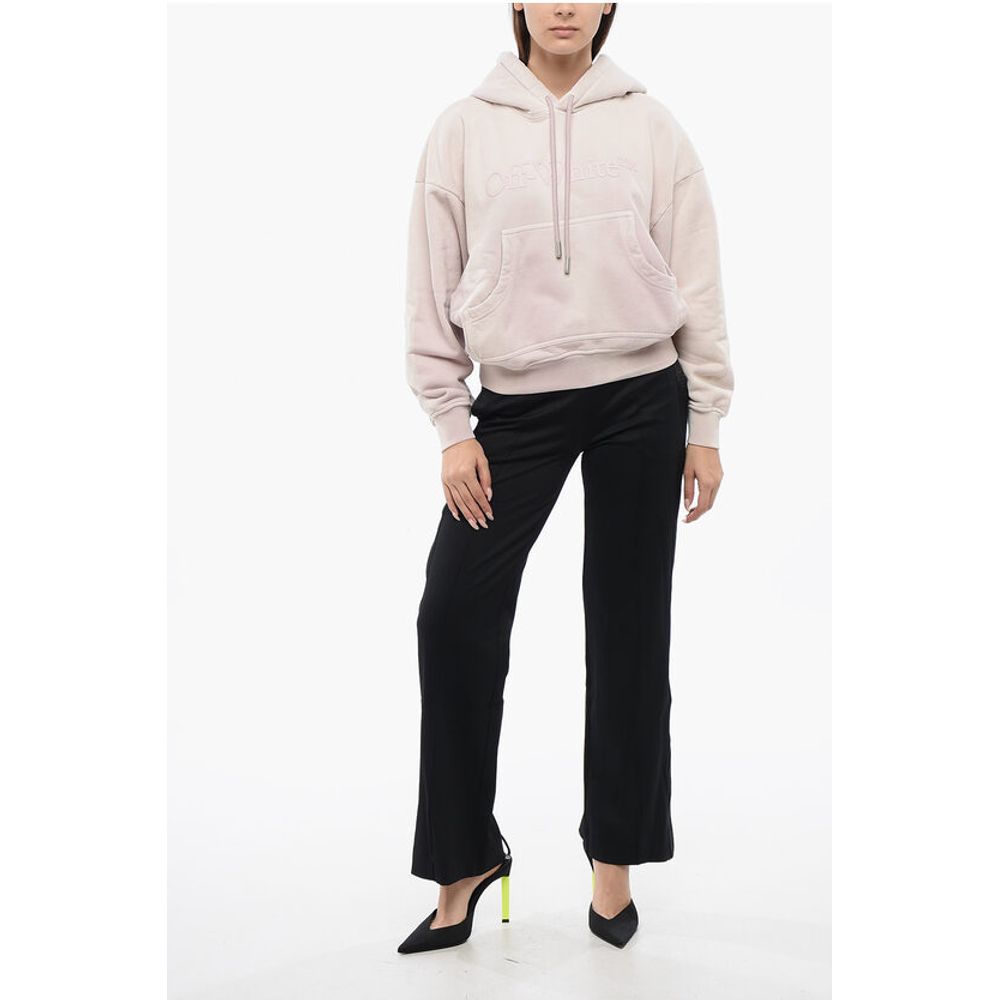 Off-White Maxi Hoodie LAUNDRY with Logo and Patch Pocket - Image 4