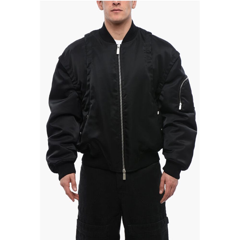 Off-White Padded Nylon ARROW Multipocketed Bomber Jacket
