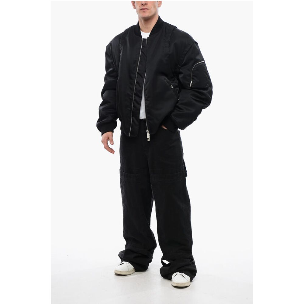 Off-White Padded Nylon ARROW Multipocketed Bomber Jacket - Image 4