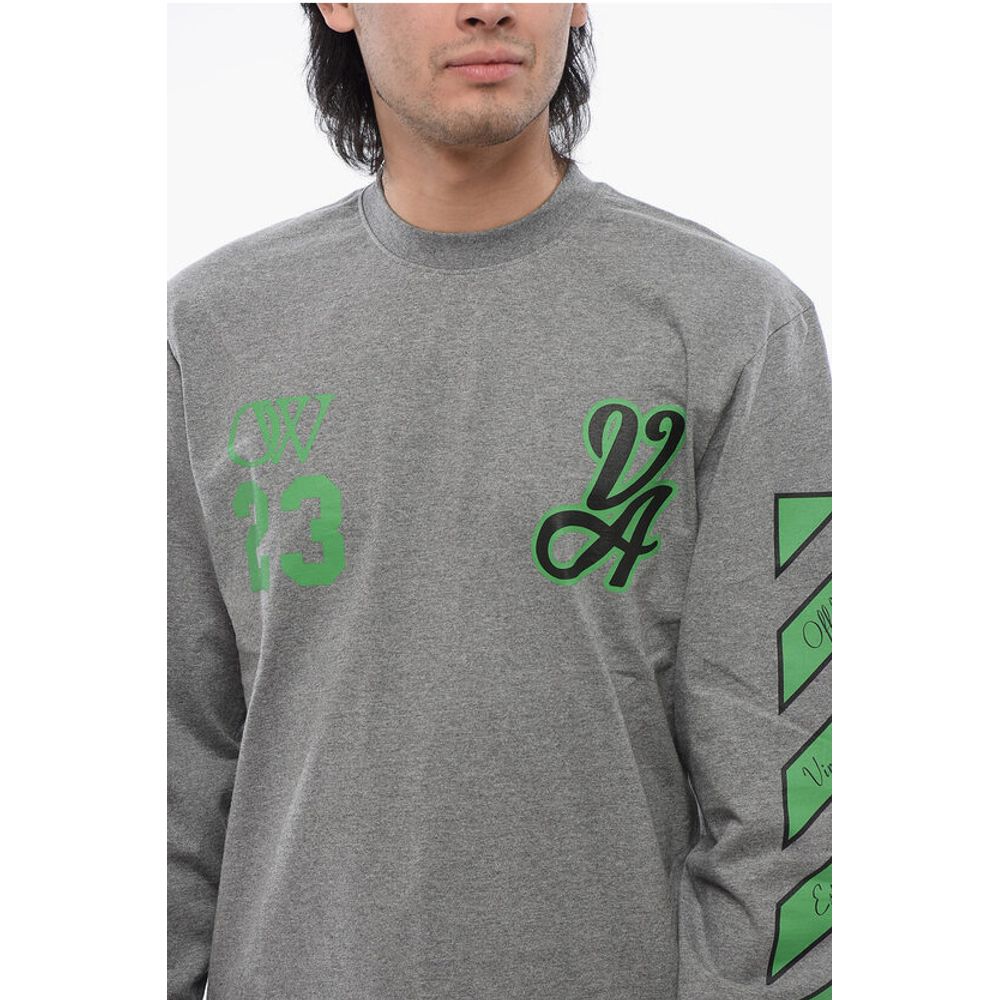Off-White Skate-Fit 23 VARSITY Printed Long Sleeved T-shirt - Image 3