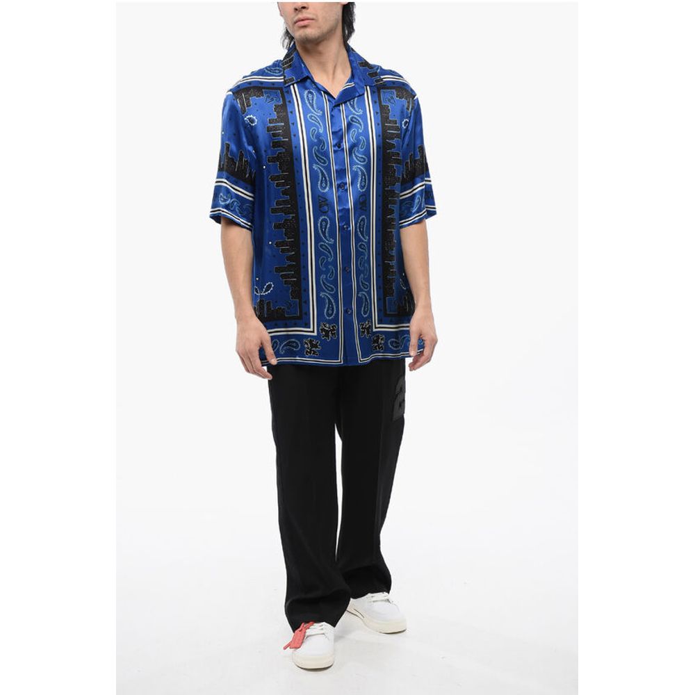 Off-White Bandana Motif Bowling Shirt - Image 4