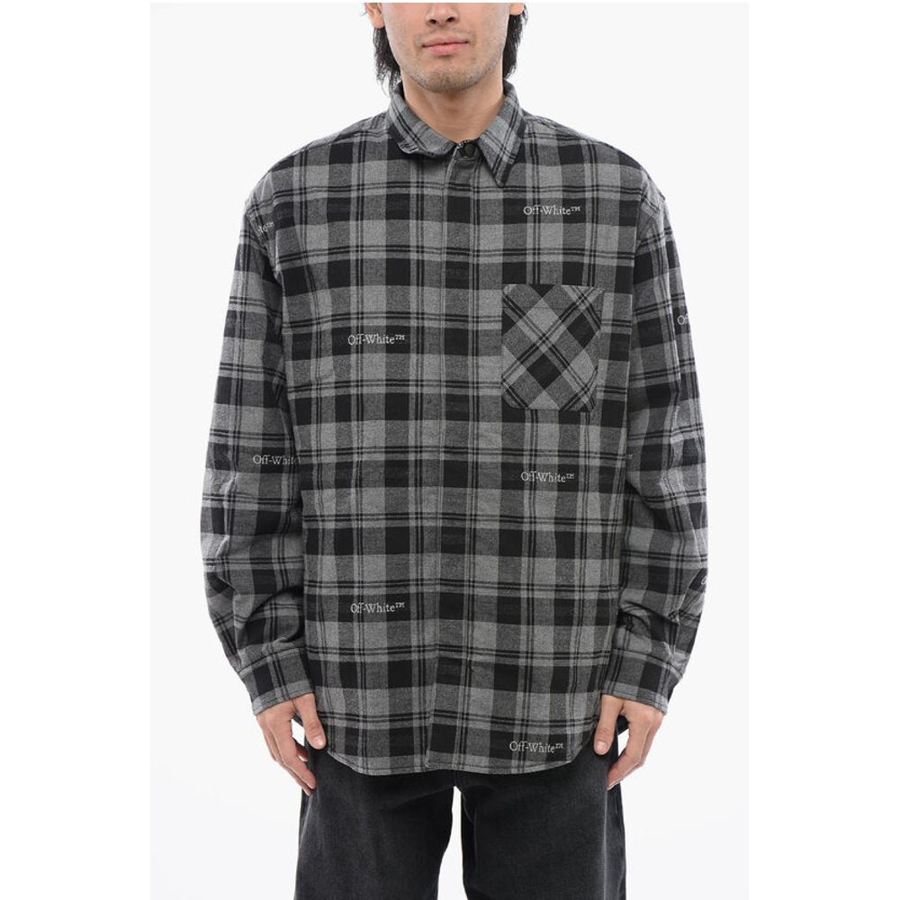 Off-White Checkered Padded Overshirt