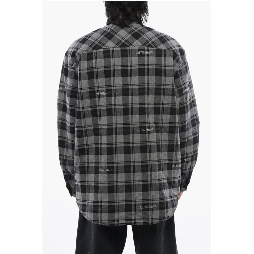 Off-White Checkered Padded Overshirt - Image 2
