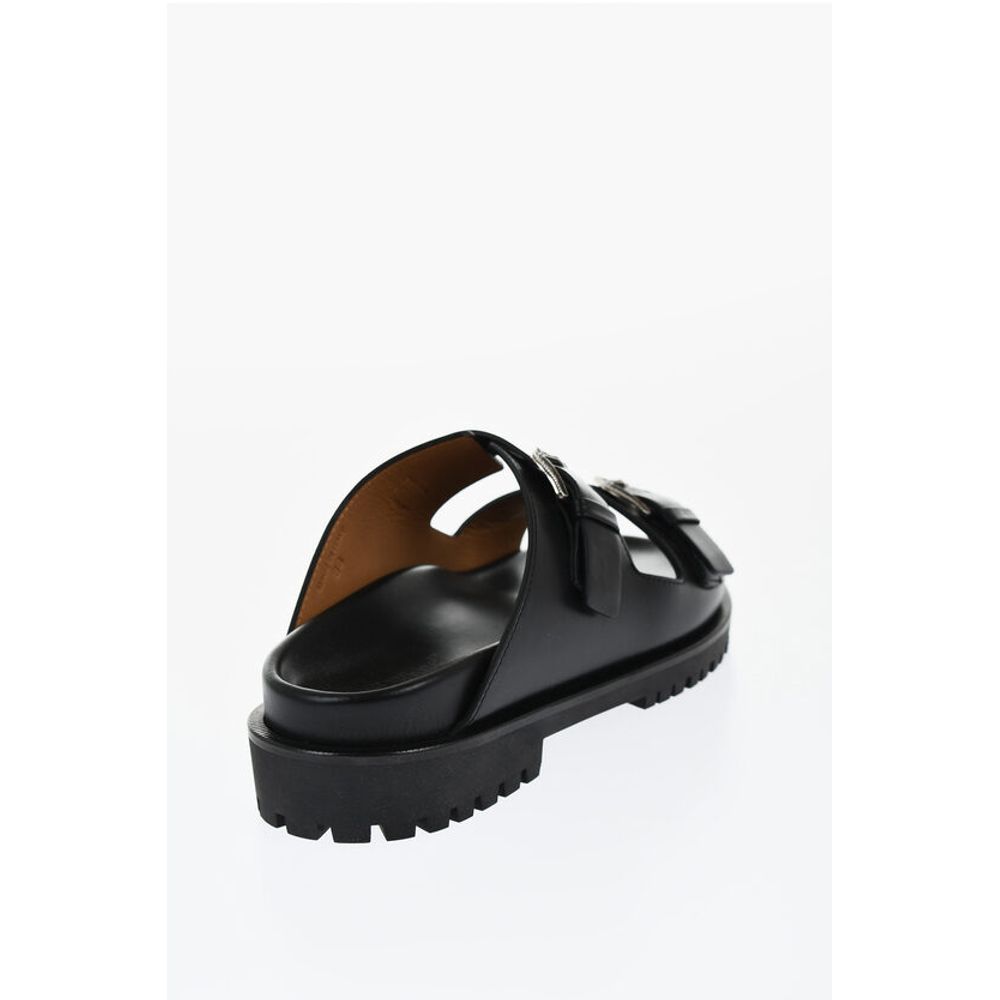 Off-White Leather BULK ARROW Sandals With Buckles - Image 2