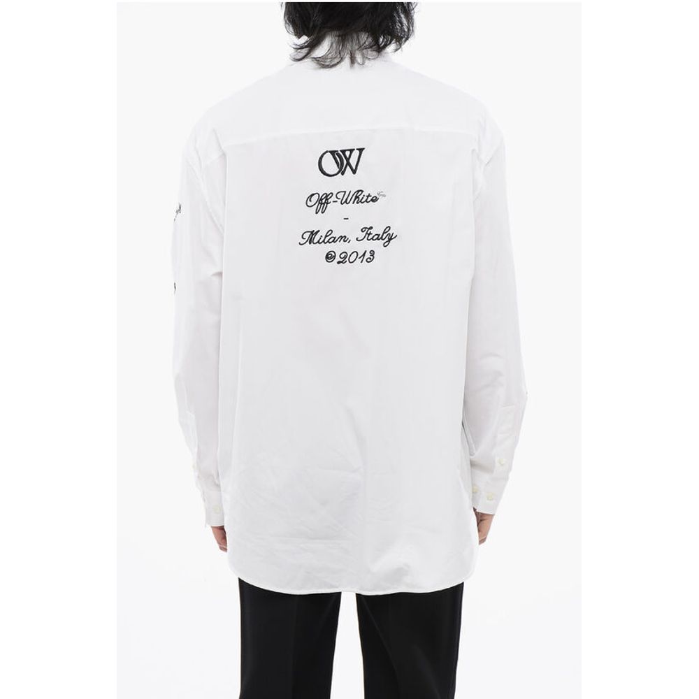 Off-White Oversize Fit 23 Embroidered Shirt - Image 2