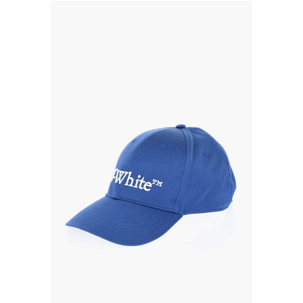 Off-White Solid Color Cap with Embossed Logo