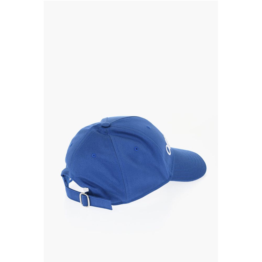 Off-White Solid Color Cap with Embossed Logo - Image 3