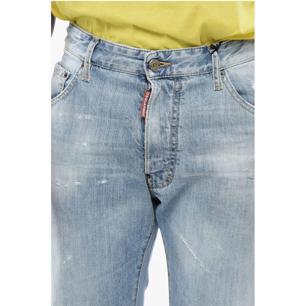 Dsquared² Light-washed Distressed Denims - Image 3