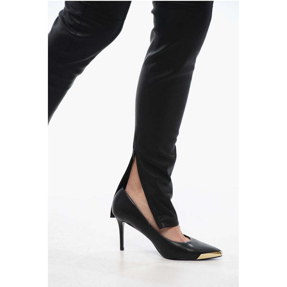 Dsquared² Leather Leggings with Zipped Ankle - Image 5
