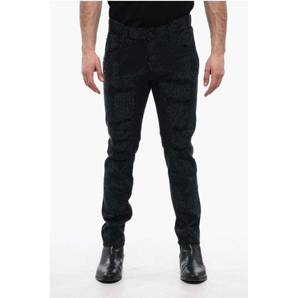 Dsquared² All-over Rhinestoned Denims