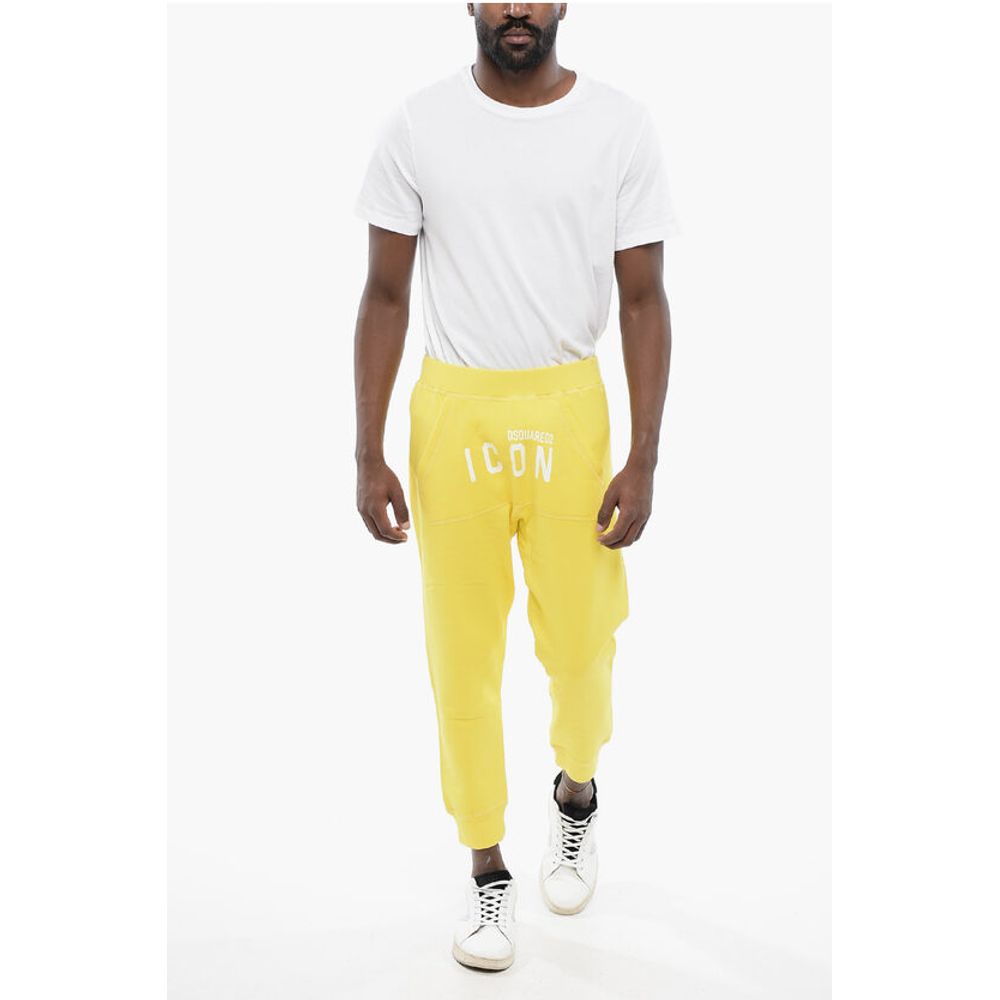 Dsquared² ICON Cotton Printed Joggers - Image 4