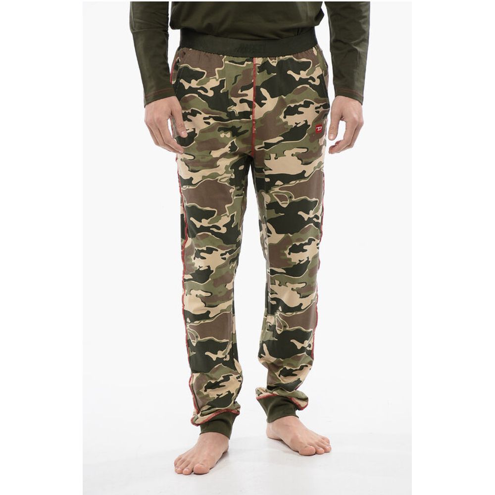 Diesel Stretch Cotton UMSET-WILLIAM Long Pyjamas with Camouflage Pa - Image 5