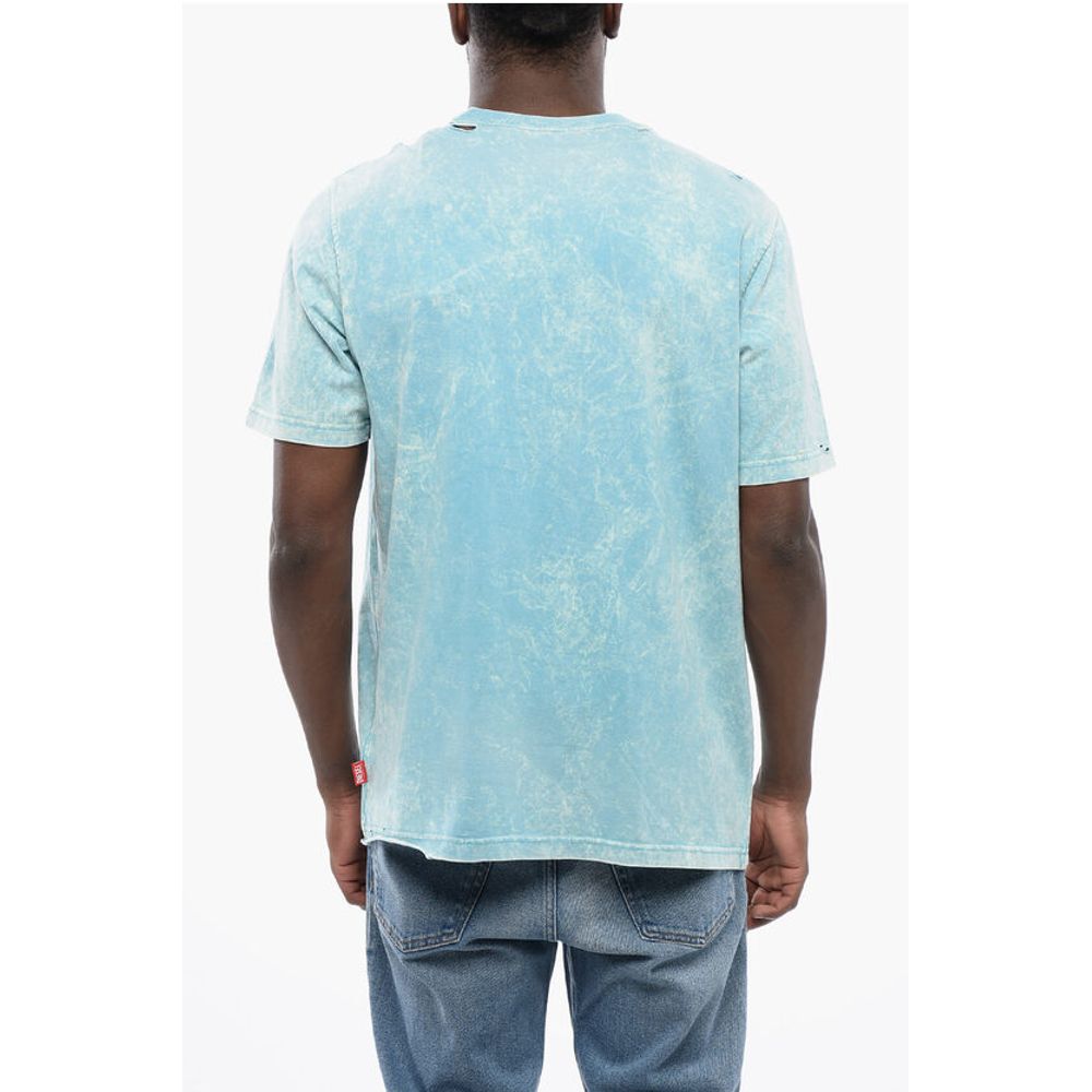 Diesel RED TAG Acid Wash Effect T-JUST-N17 Crew-neck T-shirt with E - Image 2