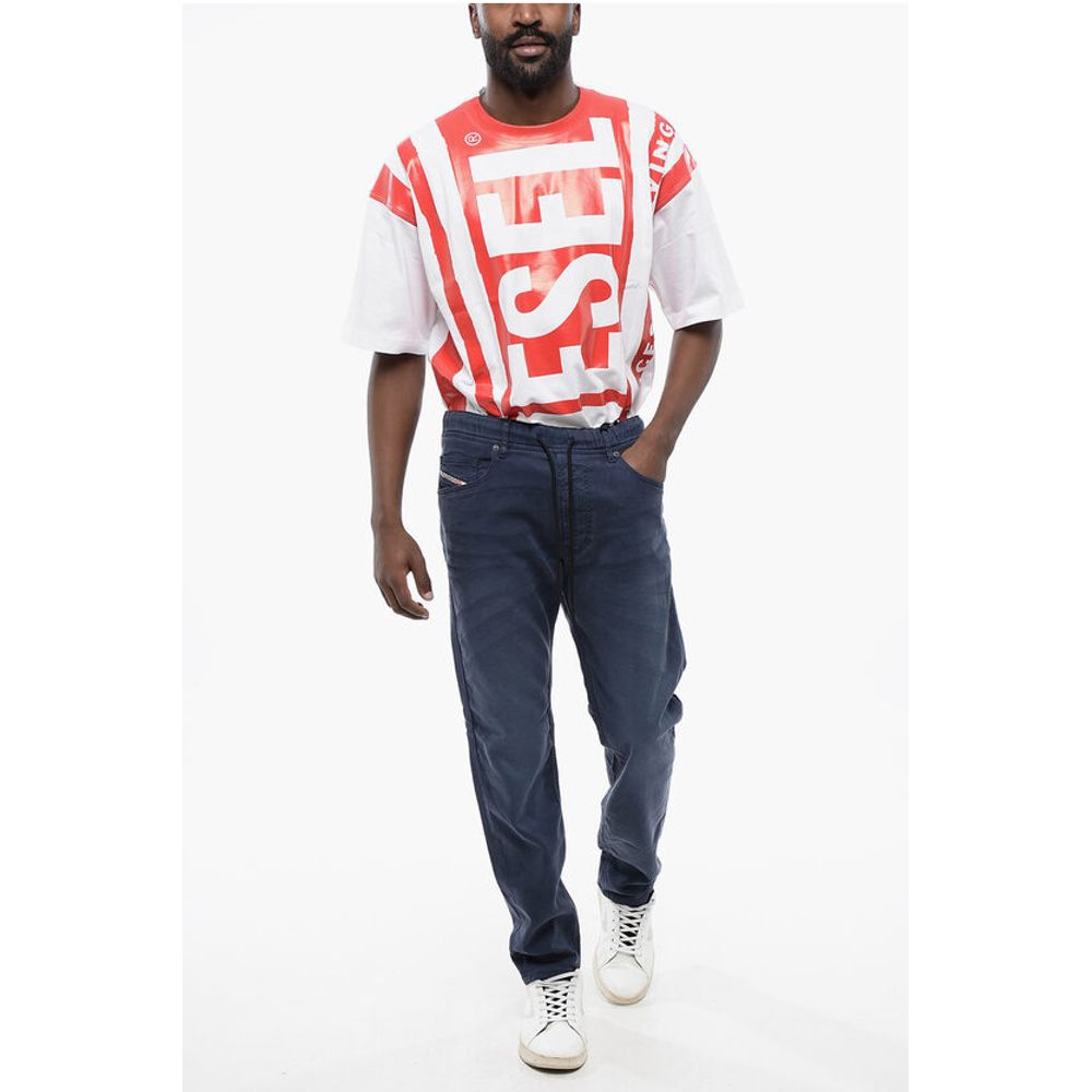 Diesel Regular Fit NARROT-NE-R Jogg Jeans With Drawstring Waist 17c - Image 4