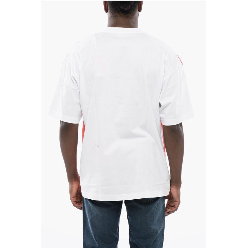 Diesel Crew-neck T-NABEL-M5 T-shirt with Maxi Frontal Logo - Image 2