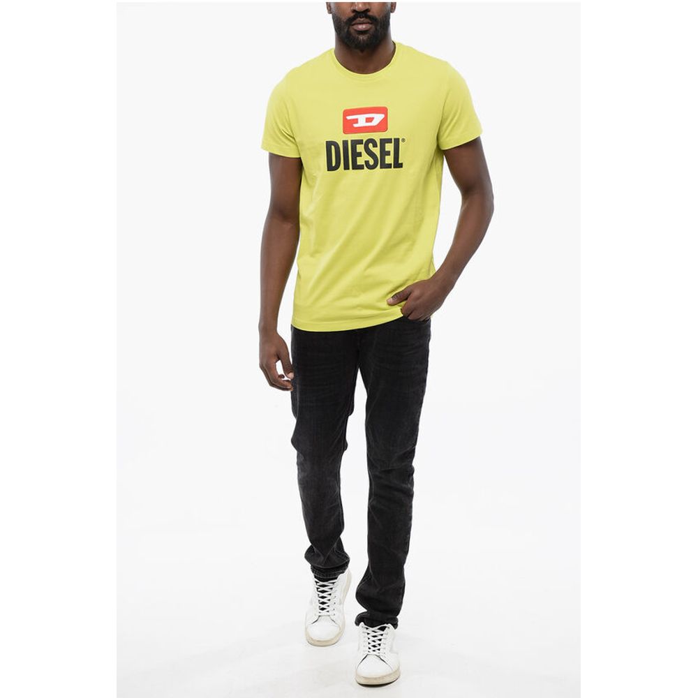Diesel Solid Color T-DIEGO NEW Crewneck T-Shirt with Maxi Frontal L - Image 4