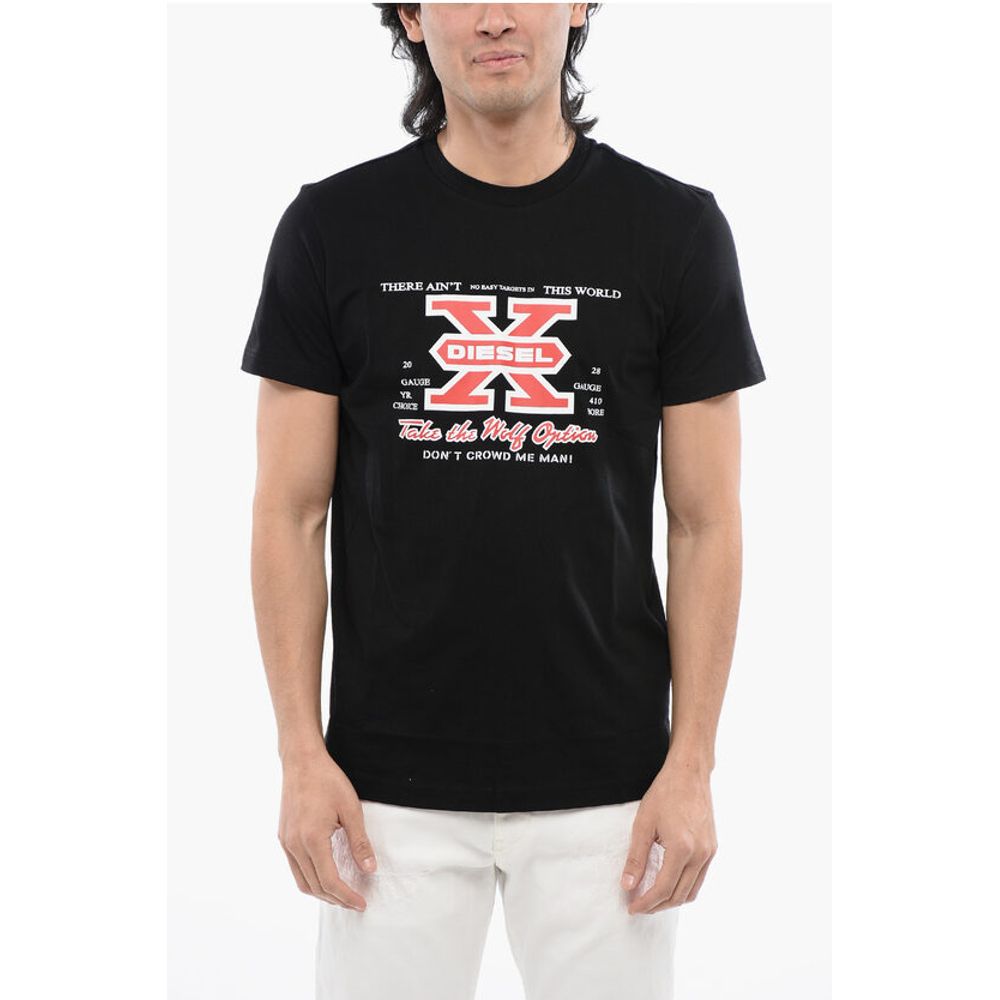 Diesel Front Printed T-DIEGOR-K48 Crew-neck T-Shirt