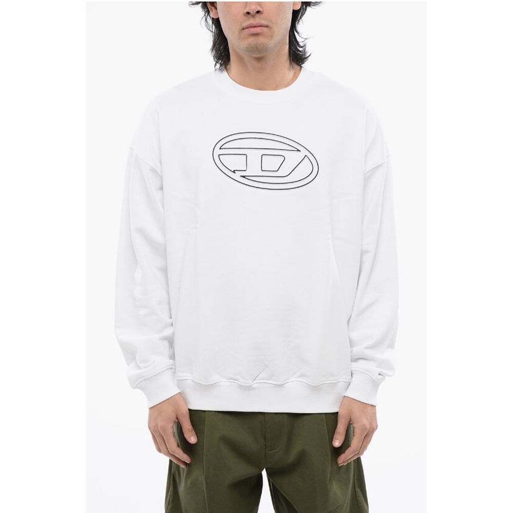 Diesel RED TAG Brushed Cotton S-MART-BIGOVAL Crew-neck Sweatshirt w