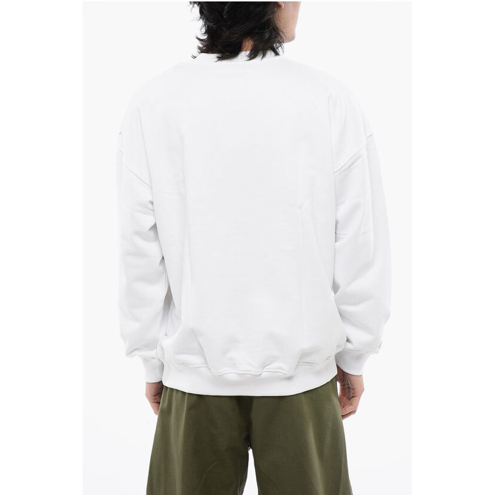 Diesel RED TAG Brushed Cotton S-MART-BIGOVAL Crew-neck Sweatshirt w - Image 2