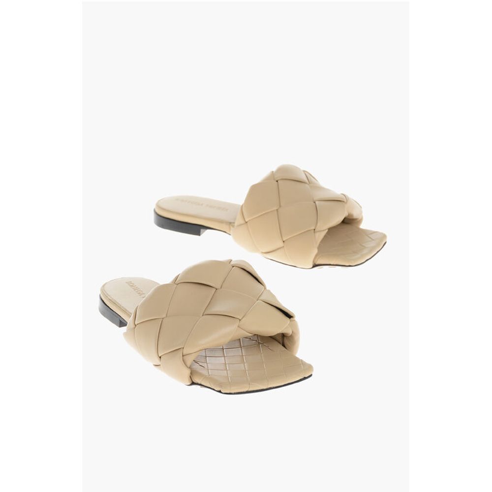 Bottega Veneta Woven Leather LIDO Sliders