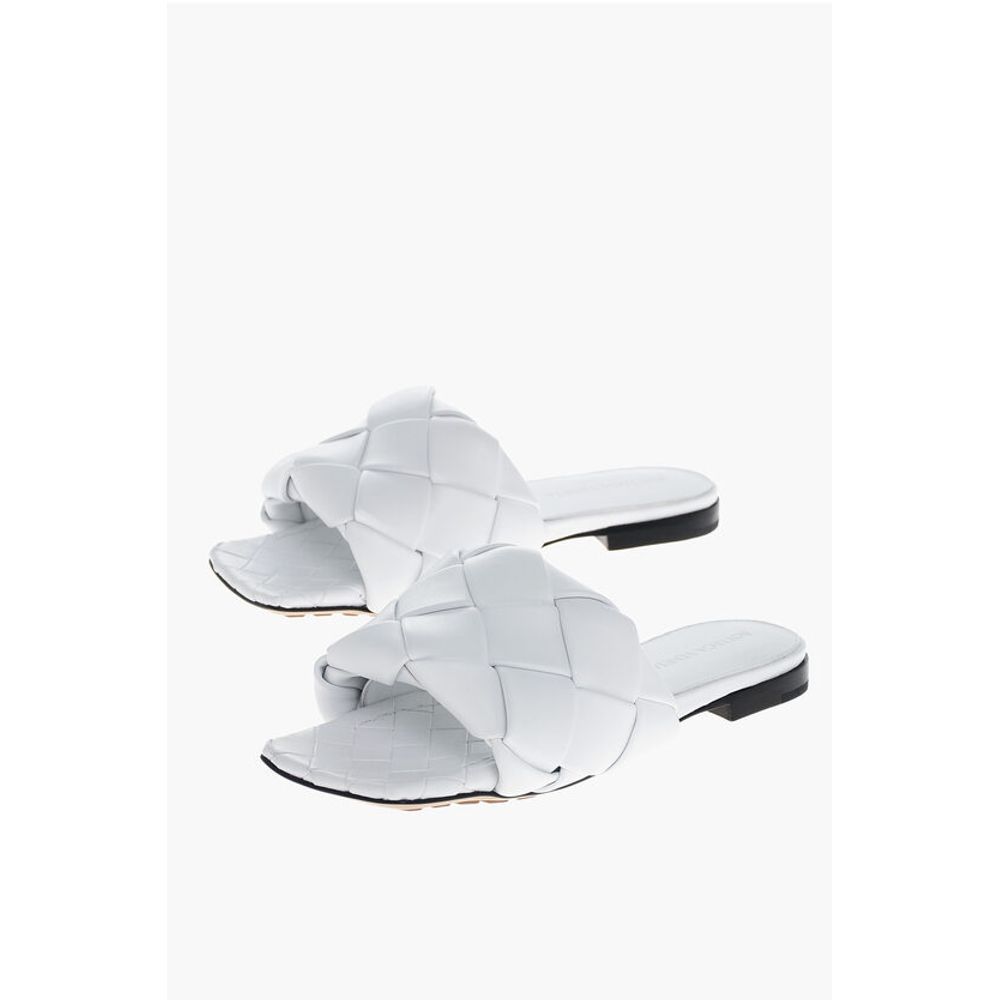 Bottega Veneta Woven Leather LIDO Sliders