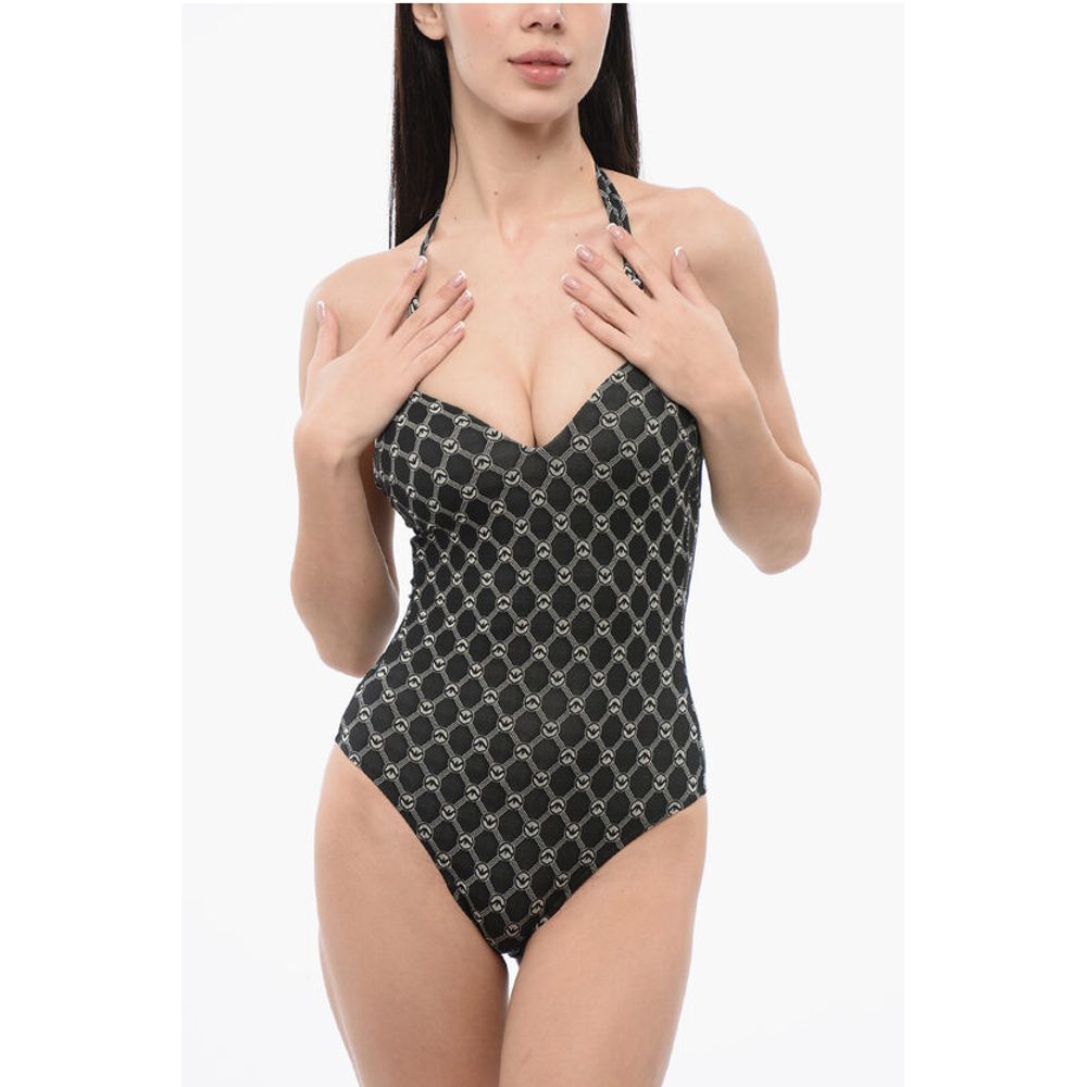 Armani EMPORIO One-piece Swimsuit with All-over Logo