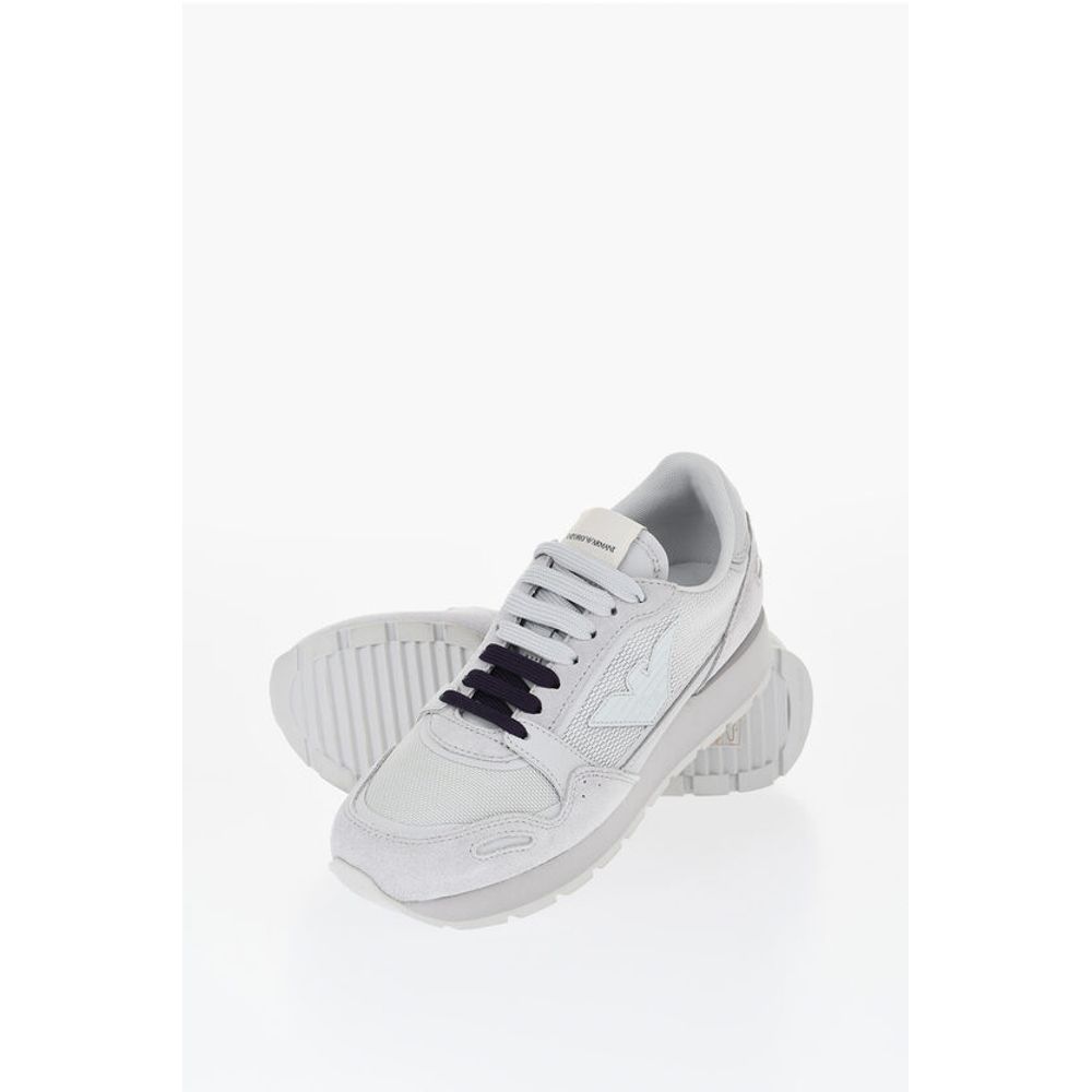 Armani Logoed Low-Top Sneakers With Contrasting Laces