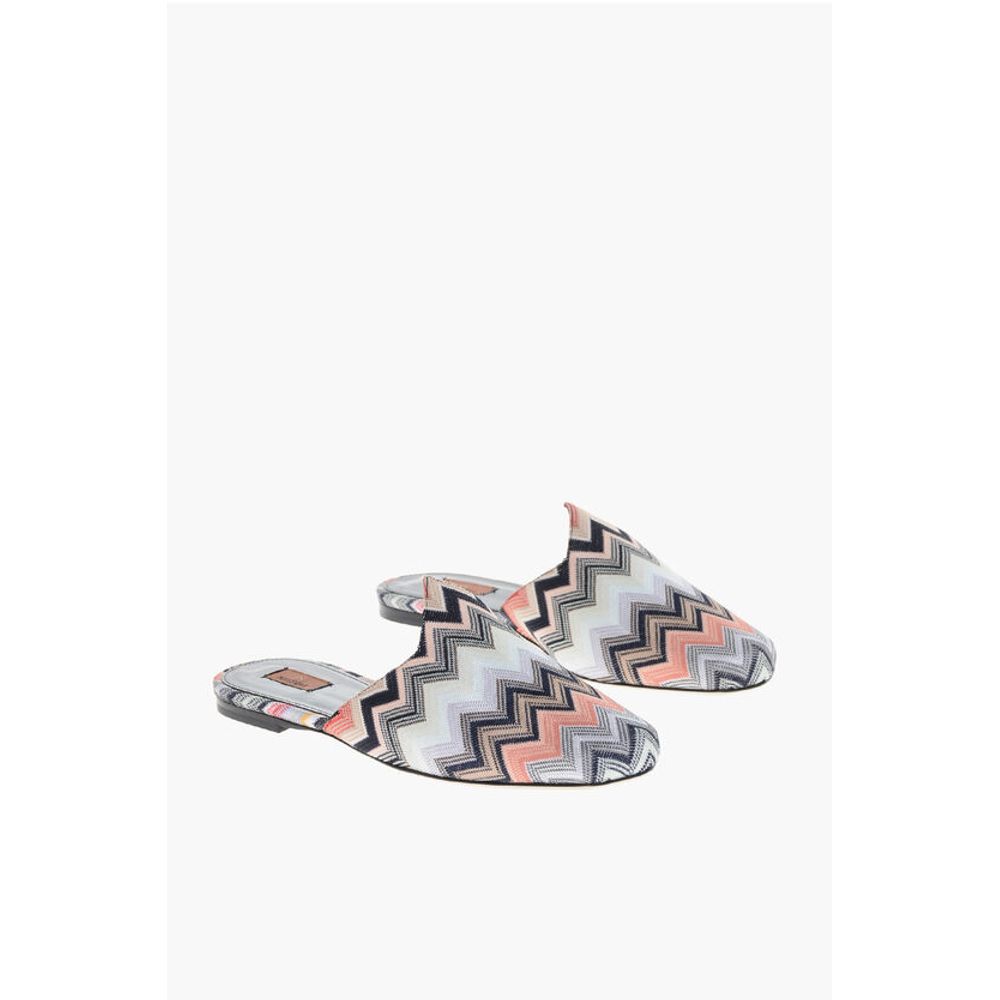 Missoni Fabric ALICUDI Mules with Zig Zag Motif