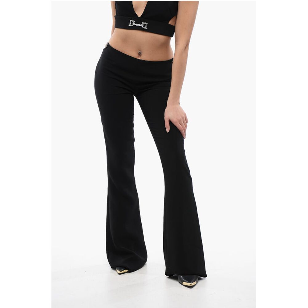 Dsquared² Jeweled Detail Flared Fit Pants