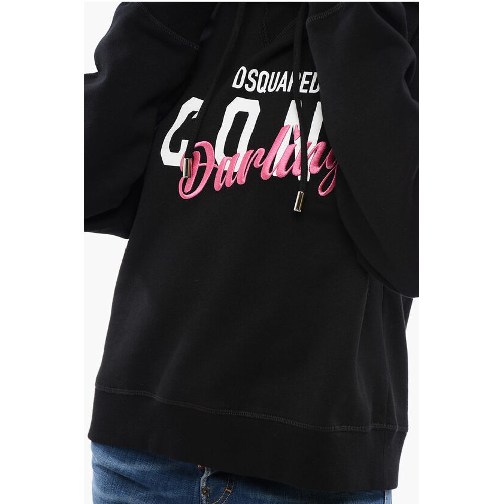 Dsquared² Fleece Cotton ICON DARLING Hoodie - Image 3