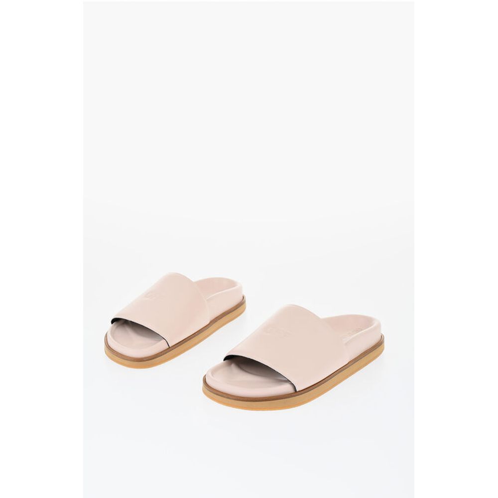 Off-White Leather OFF STAMP Slides
