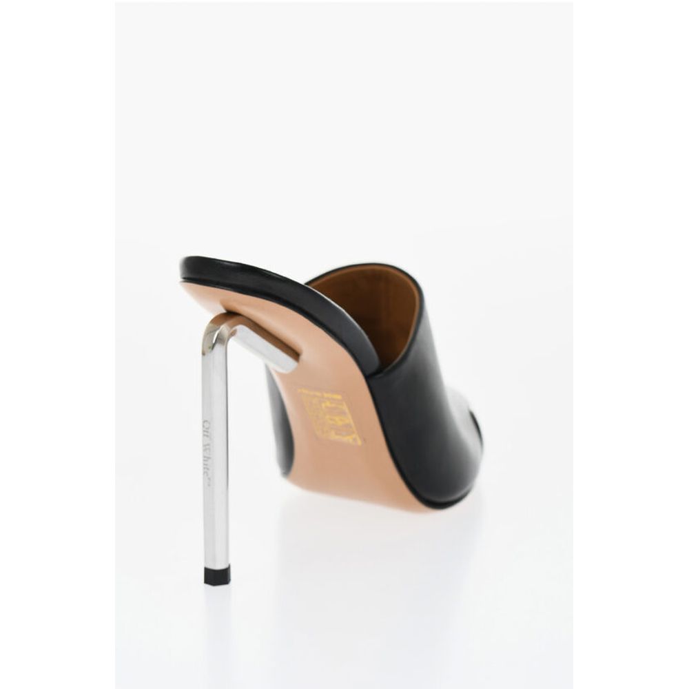 Off-White Letaher ALLEN Pointed Mules Heel 10 cm - Image 2