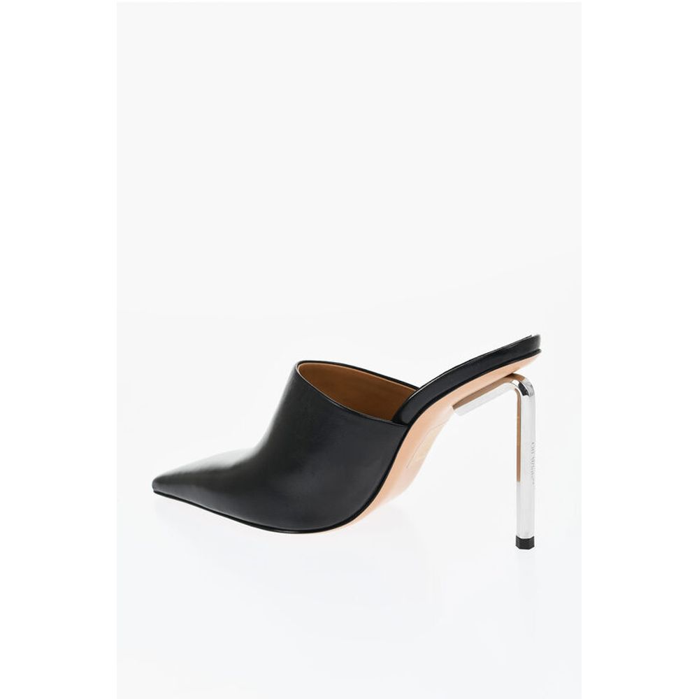 Off-White Letaher ALLEN Pointed Mules Heel 10 cm - Image 5