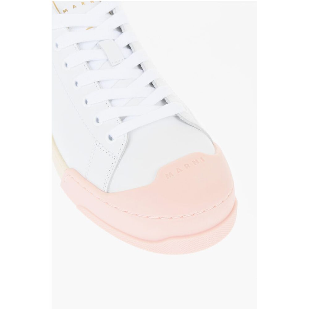 Marni Leather Low-Top Sneakers - Image 4