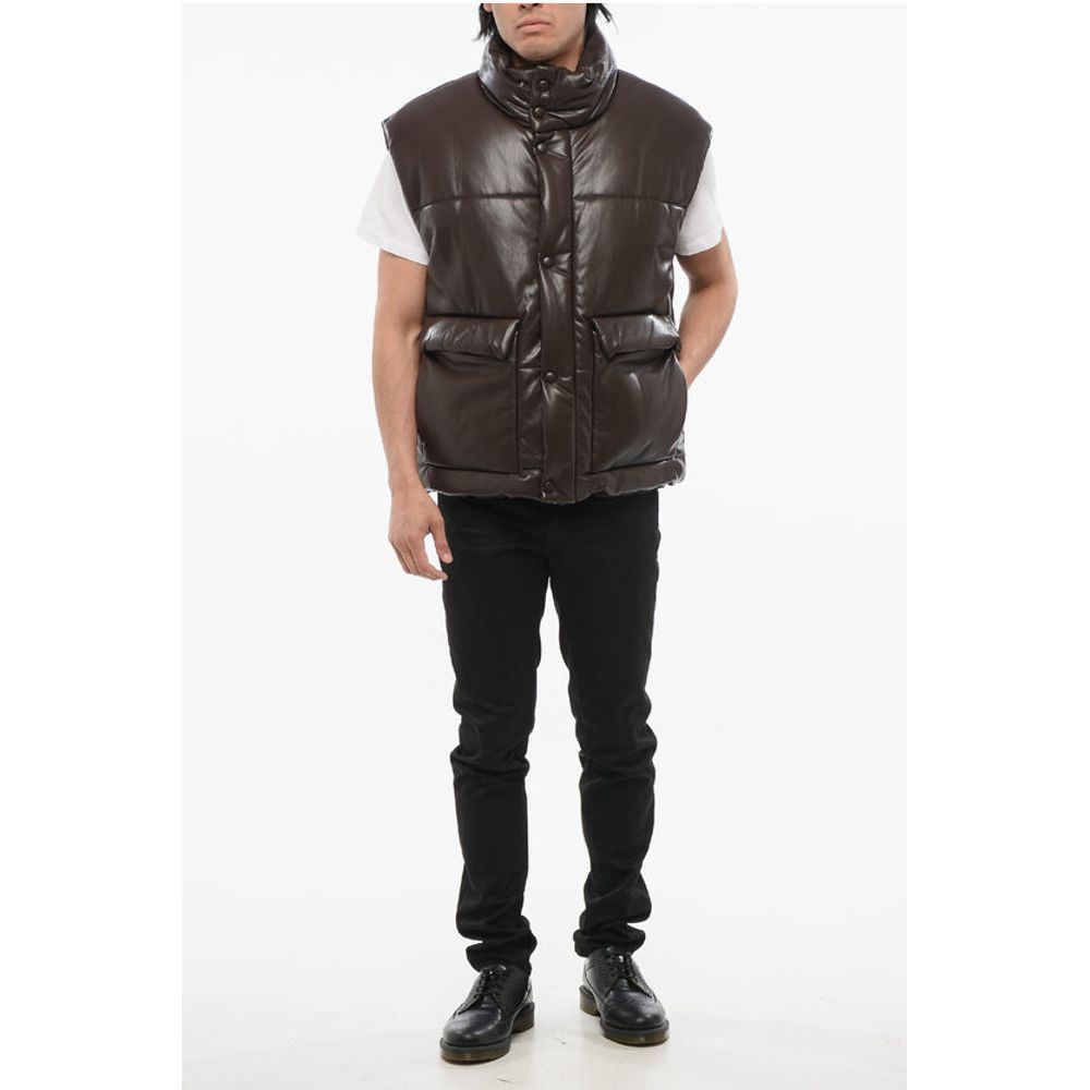 Nanushka Leather Quilted Vest - Image 4