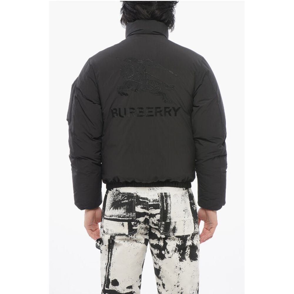 Burberry Multipocketed Down Jacket with Back Embroidered Logo - Image 2