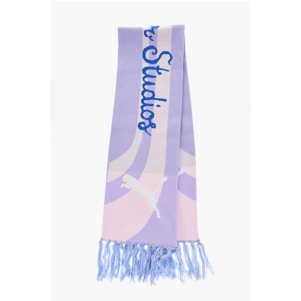 Puma KIDSUPER Wool Blend Scarf with Fringes - Image 2