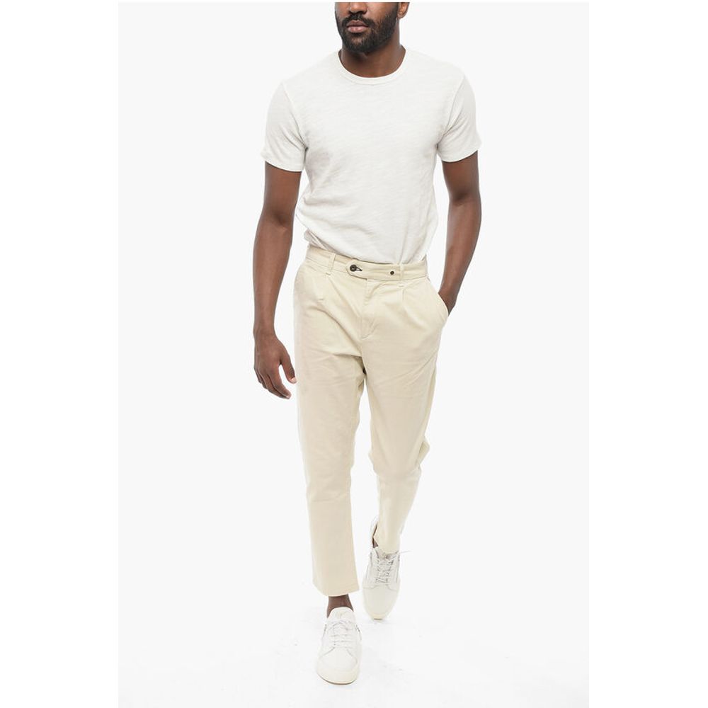 Rag&Bone ICONS Single-pleated Stretch Cotton Chinos Pants - Image 4