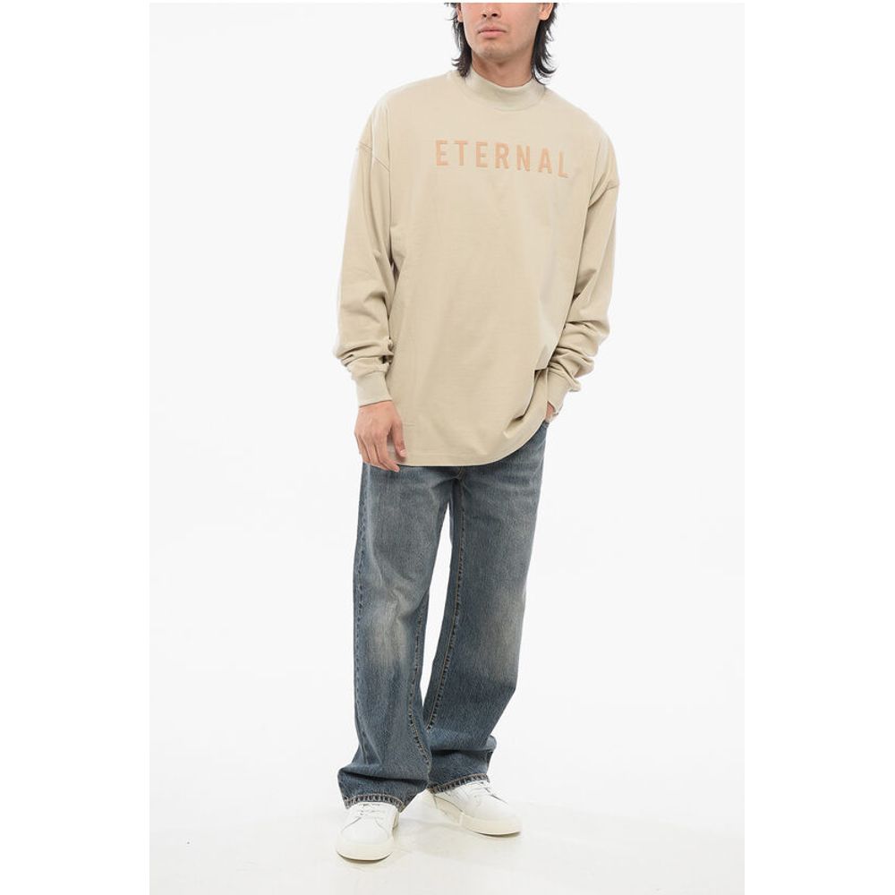 Fear Of God Long-sleeved ETERNAL T-Shirt with Flocked Logo - Image 4
