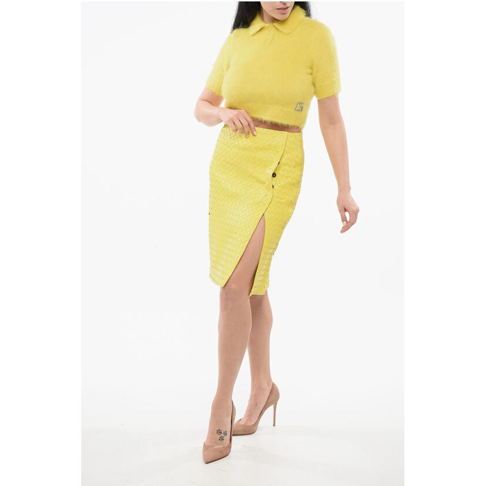 Gucci Mohair Blend Cropped Fit Sweater with Fuzzy Effect - Image 4